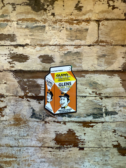 Glens Iced Tea Die Cut Vinyl Sticker 2" x 3" - Breaker Cigars