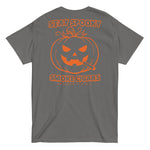 Stay Spooky, Smoke Cigars Orange Print MTO Short Sleeve Shirt