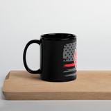 Breaker Thin Red Line MTO Black Glossy Mug
