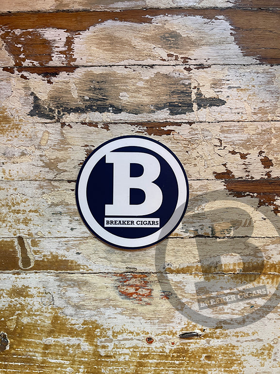 Breaker Blue & White Sticker