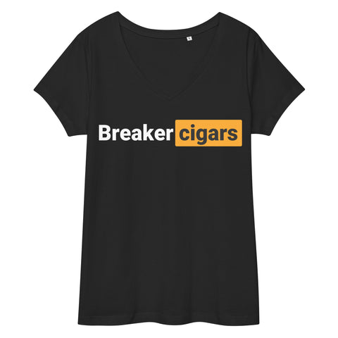 The Breaker Hub MTO Women’s fitted v-neck t-shirt